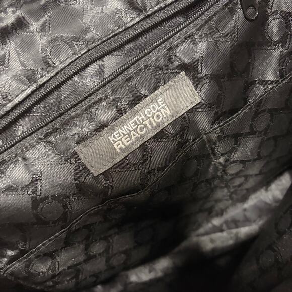 Kenneth Cole Black Leather Tote Bag - Picture 6 of 7